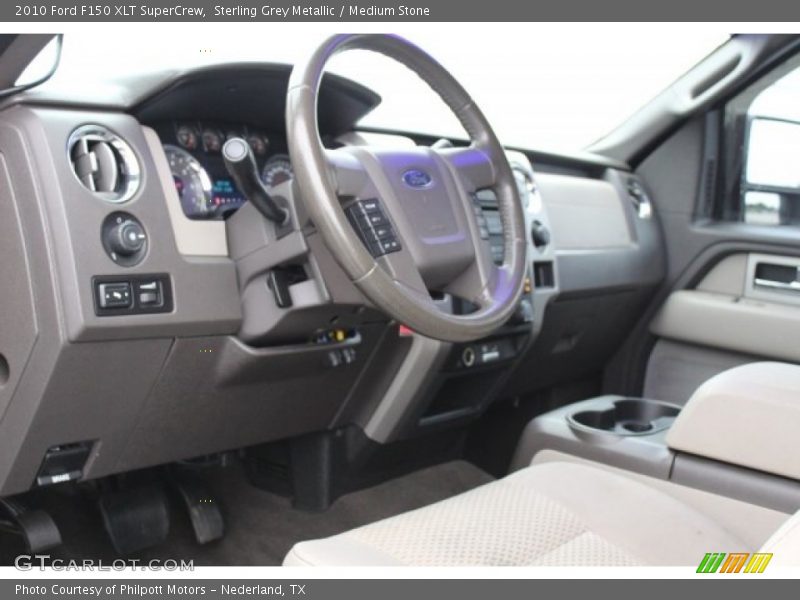 Sterling Grey Metallic / Medium Stone 2010 Ford F150 XLT SuperCrew