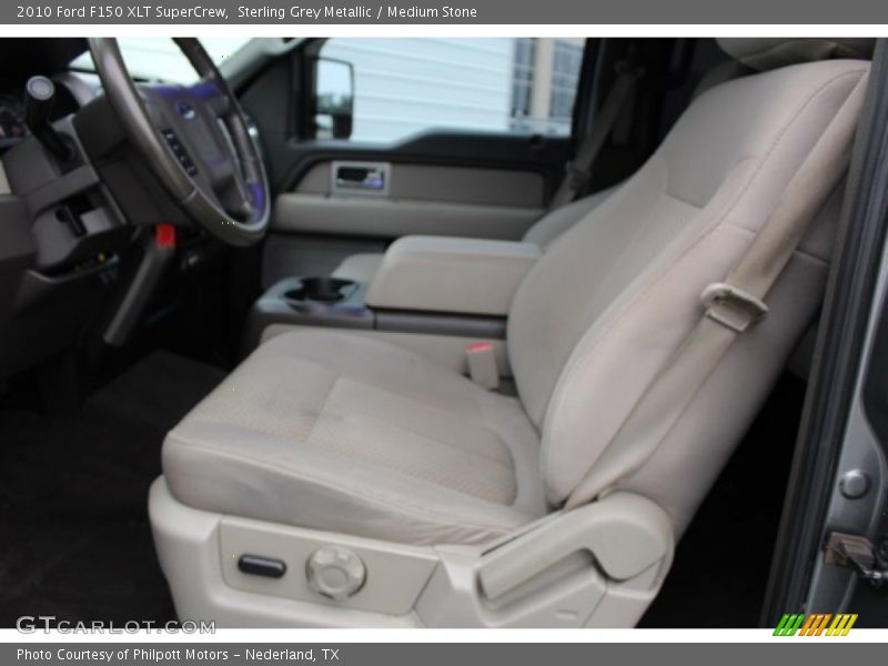 Sterling Grey Metallic / Medium Stone 2010 Ford F150 XLT SuperCrew