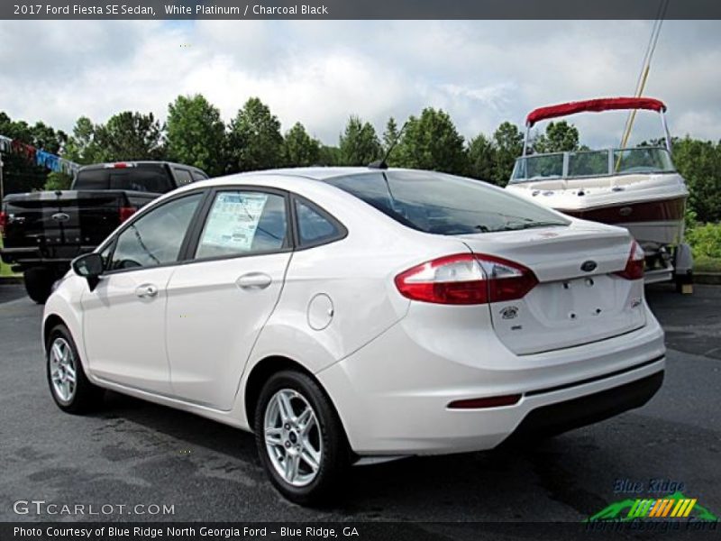 White Platinum / Charcoal Black 2017 Ford Fiesta SE Sedan