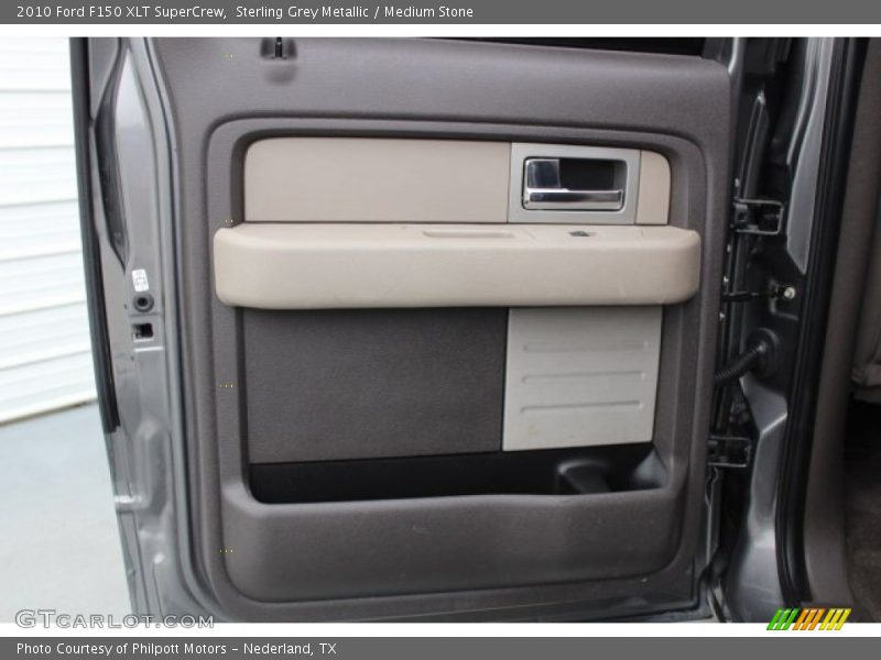 Sterling Grey Metallic / Medium Stone 2010 Ford F150 XLT SuperCrew