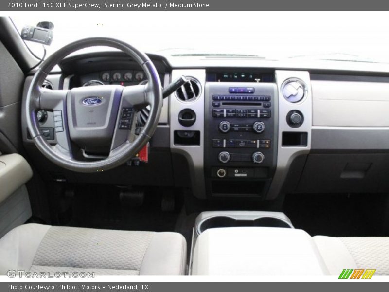 Sterling Grey Metallic / Medium Stone 2010 Ford F150 XLT SuperCrew