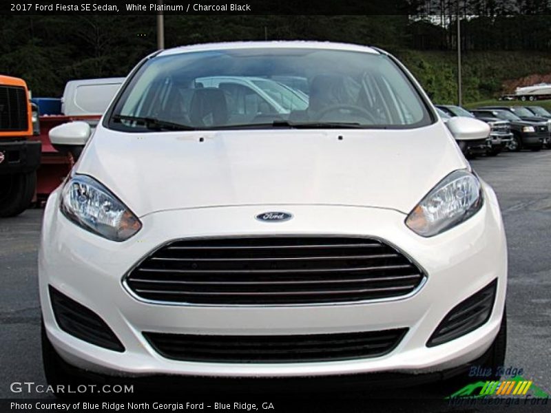 White Platinum / Charcoal Black 2017 Ford Fiesta SE Sedan