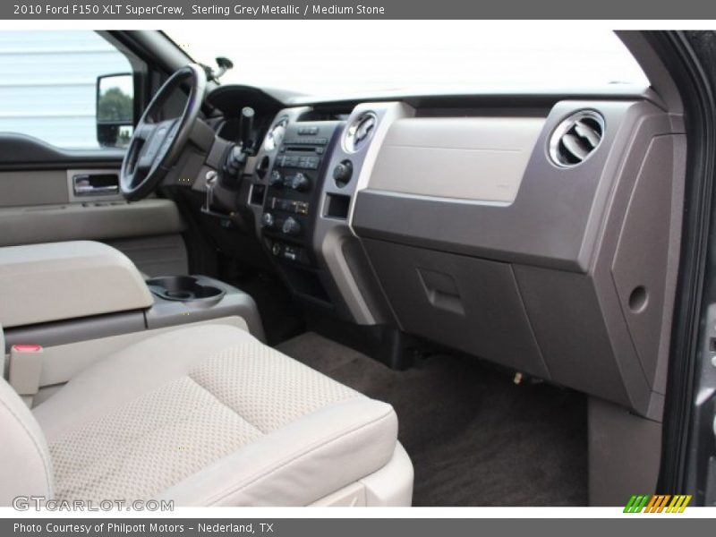 Sterling Grey Metallic / Medium Stone 2010 Ford F150 XLT SuperCrew