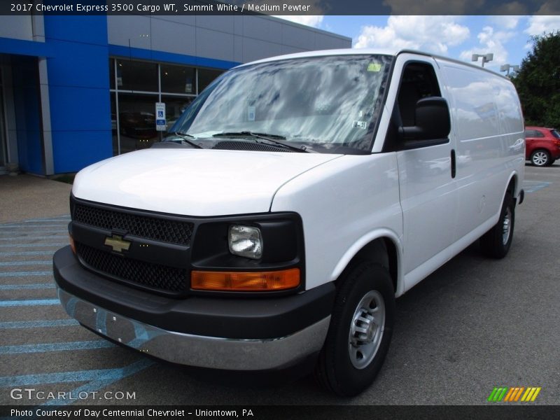 Summit White / Medium Pewter 2017 Chevrolet Express 3500 Cargo WT