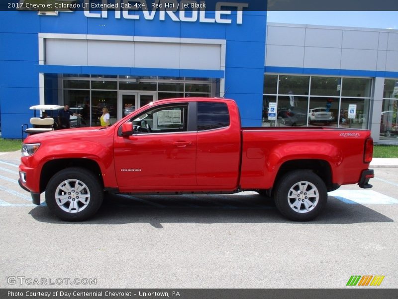 Red Hot / Jet Black 2017 Chevrolet Colorado LT Extended Cab 4x4