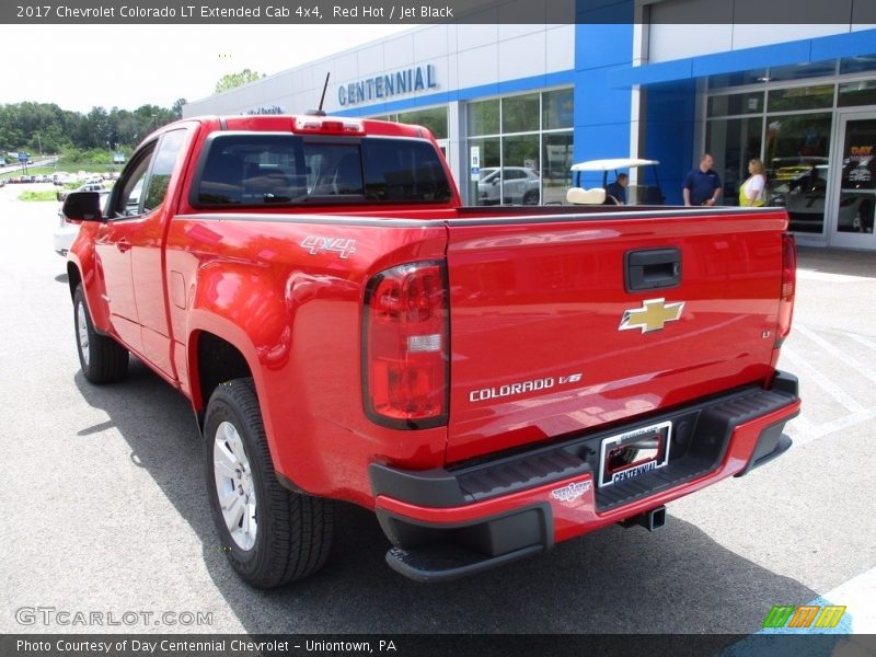 Red Hot / Jet Black 2017 Chevrolet Colorado LT Extended Cab 4x4