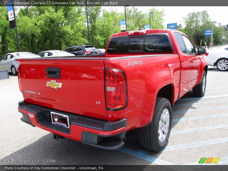 Red Hot / Jet Black 2017 Chevrolet Colorado LT Extended Cab 4x4