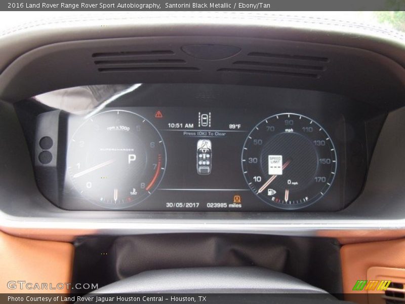Santorini Black Metallic / Ebony/Tan 2016 Land Rover Range Rover Sport Autobiography