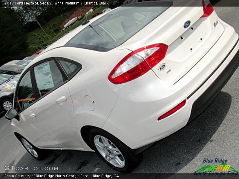 White Platinum / Charcoal Black 2017 Ford Fiesta SE Sedan