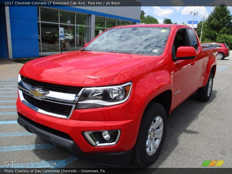 Red Hot / Jet Black 2017 Chevrolet Colorado LT Extended Cab 4x4