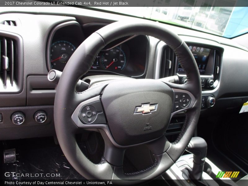 Red Hot / Jet Black 2017 Chevrolet Colorado LT Extended Cab 4x4