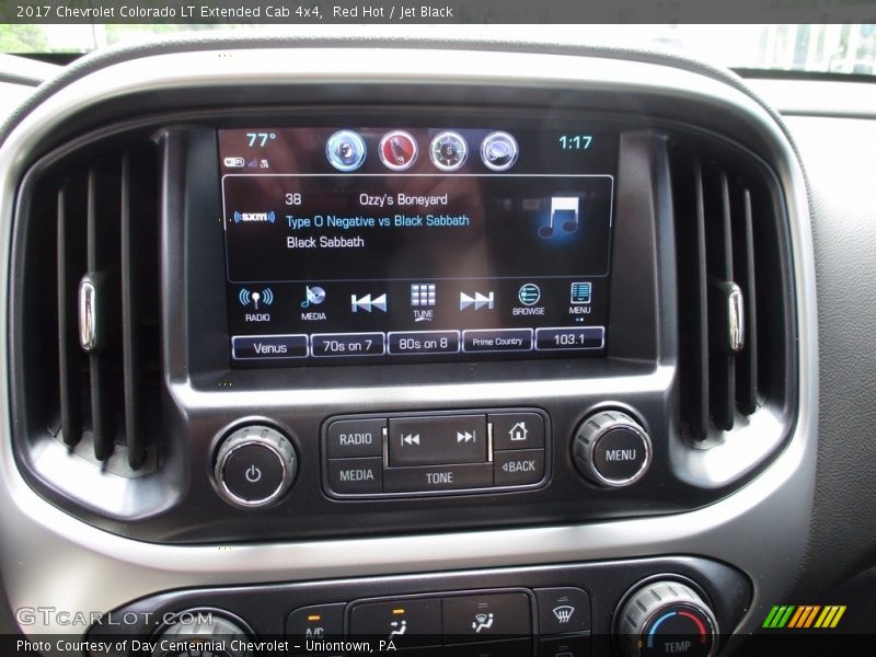 Red Hot / Jet Black 2017 Chevrolet Colorado LT Extended Cab 4x4