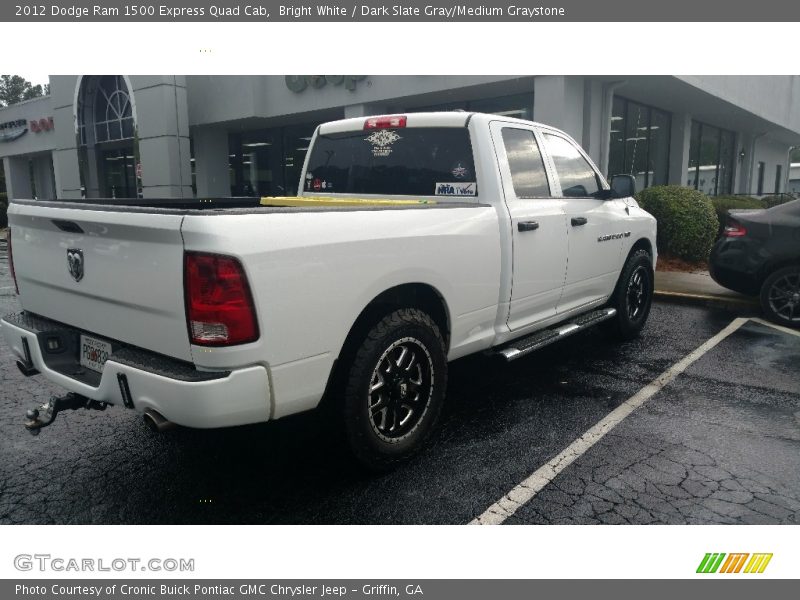 Bright White / Dark Slate Gray/Medium Graystone 2012 Dodge Ram 1500 Express Quad Cab