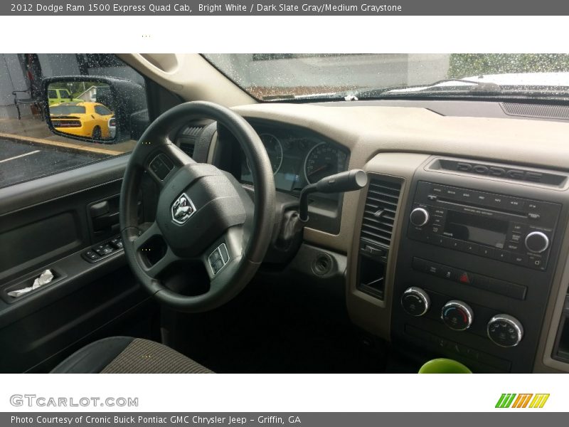 Bright White / Dark Slate Gray/Medium Graystone 2012 Dodge Ram 1500 Express Quad Cab