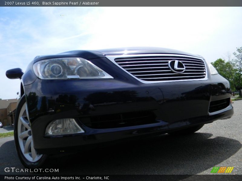 Black Sapphire Pearl / Alabaster 2007 Lexus LS 460