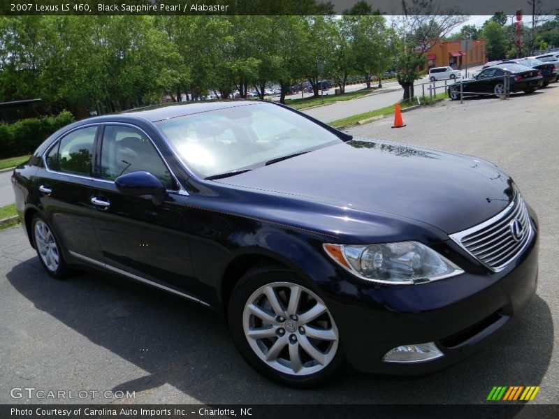 Black Sapphire Pearl / Alabaster 2007 Lexus LS 460