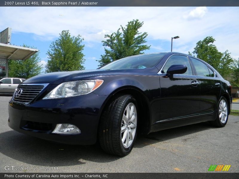 Black Sapphire Pearl / Alabaster 2007 Lexus LS 460