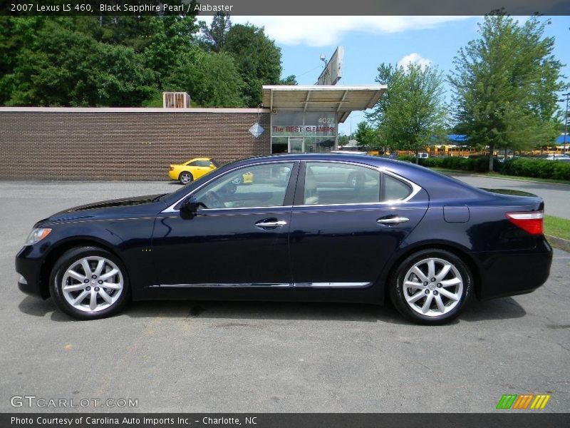 Black Sapphire Pearl / Alabaster 2007 Lexus LS 460