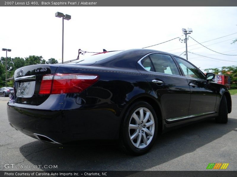 Black Sapphire Pearl / Alabaster 2007 Lexus LS 460