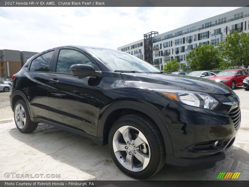 Crystal Black Pearl / Black 2017 Honda HR-V EX AWD