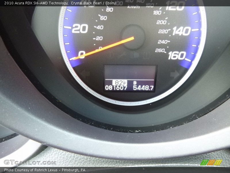 Crystal Black Pearl / Ebony 2010 Acura RDX SH-AWD Technology