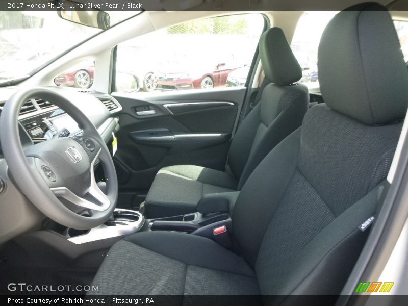 Lunar Silver Pearl / Black 2017 Honda Fit LX