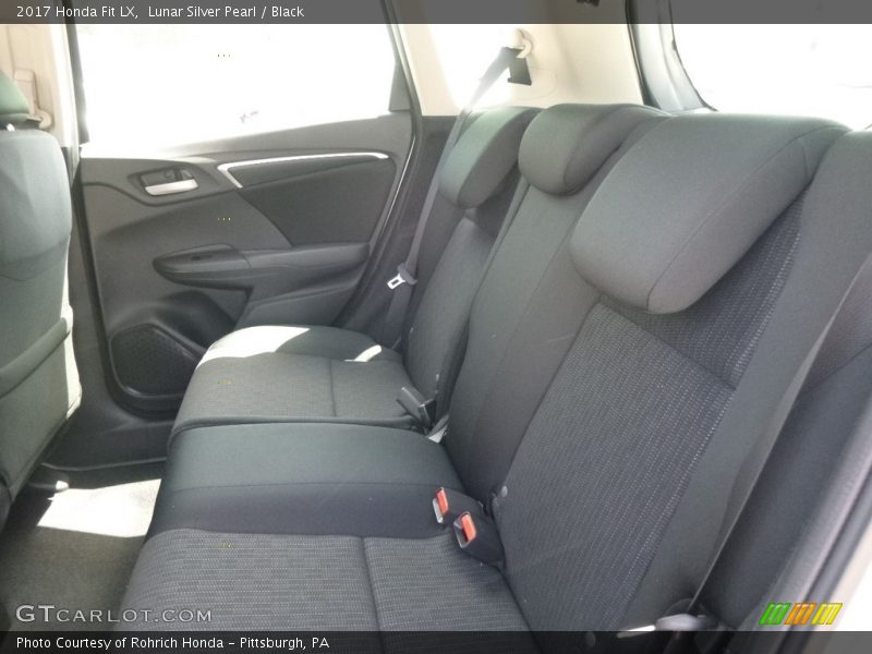 Lunar Silver Pearl / Black 2017 Honda Fit LX