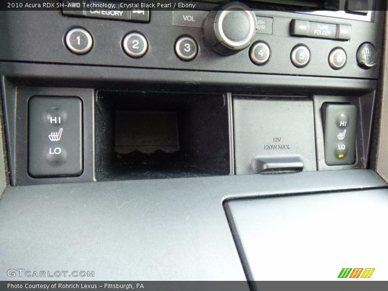 Crystal Black Pearl / Ebony 2010 Acura RDX SH-AWD Technology
