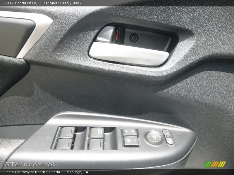 Lunar Silver Pearl / Black 2017 Honda Fit LX