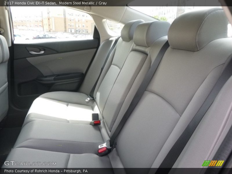 Modern Steel Metallic / Gray 2017 Honda Civic EX-T Sedan