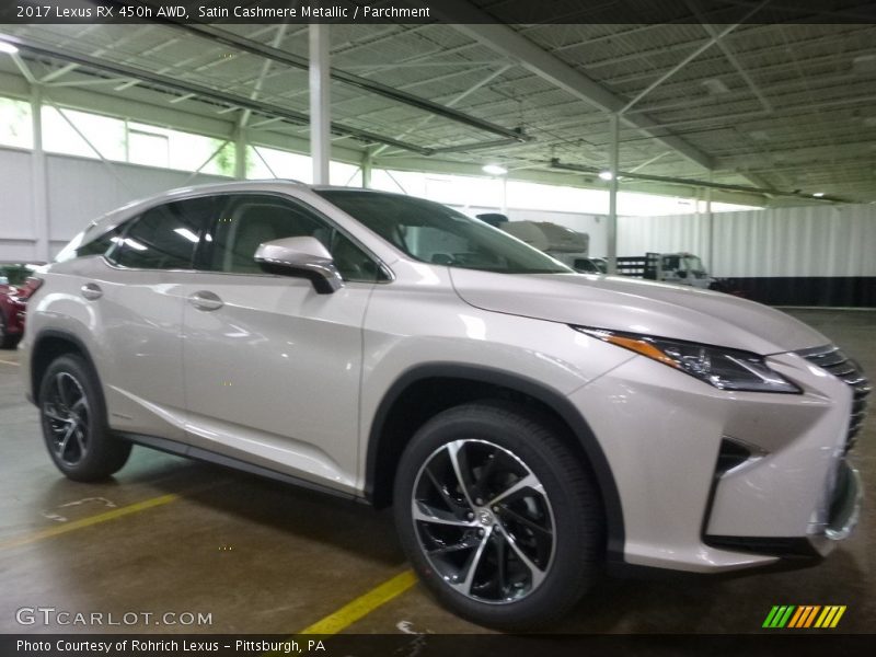 Satin Cashmere Metallic / Parchment 2017 Lexus RX 450h AWD