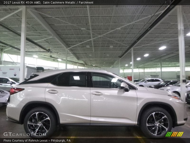 Satin Cashmere Metallic / Parchment 2017 Lexus RX 450h AWD