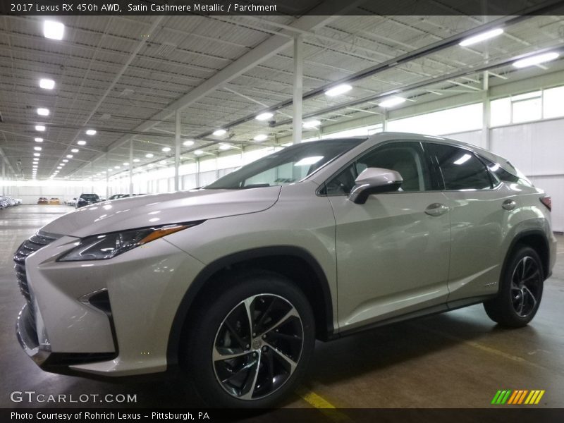 Satin Cashmere Metallic / Parchment 2017 Lexus RX 450h AWD