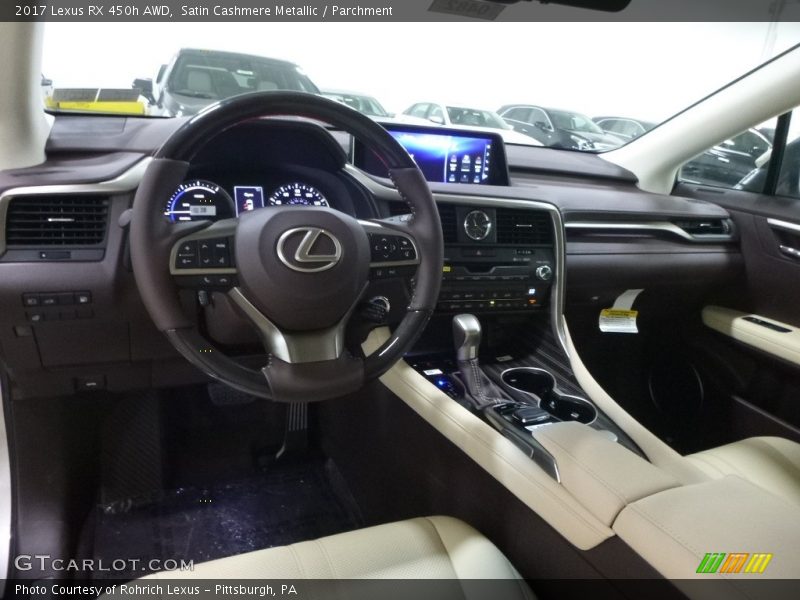 Satin Cashmere Metallic / Parchment 2017 Lexus RX 450h AWD