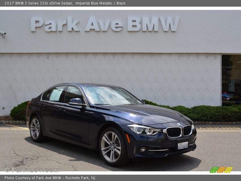 Imperial Blue Metallic / Black 2017 BMW 3 Series 330i xDrive Sedan