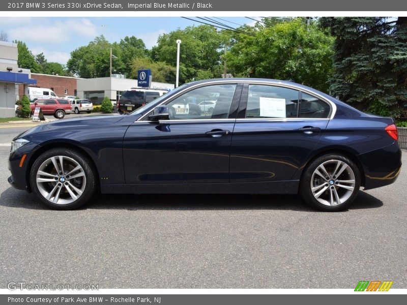 Imperial Blue Metallic / Black 2017 BMW 3 Series 330i xDrive Sedan
