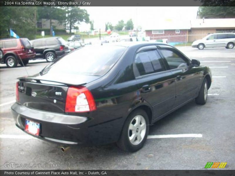 Ebony Black / Gray 2004 Kia Spectra GSX Wagon