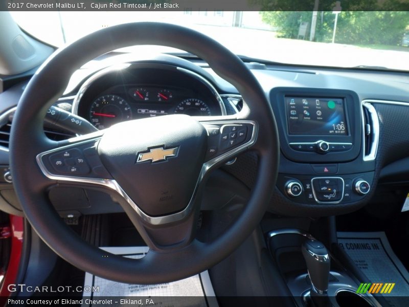 Cajun Red Tintcoat / Jet Black 2017 Chevrolet Malibu LT