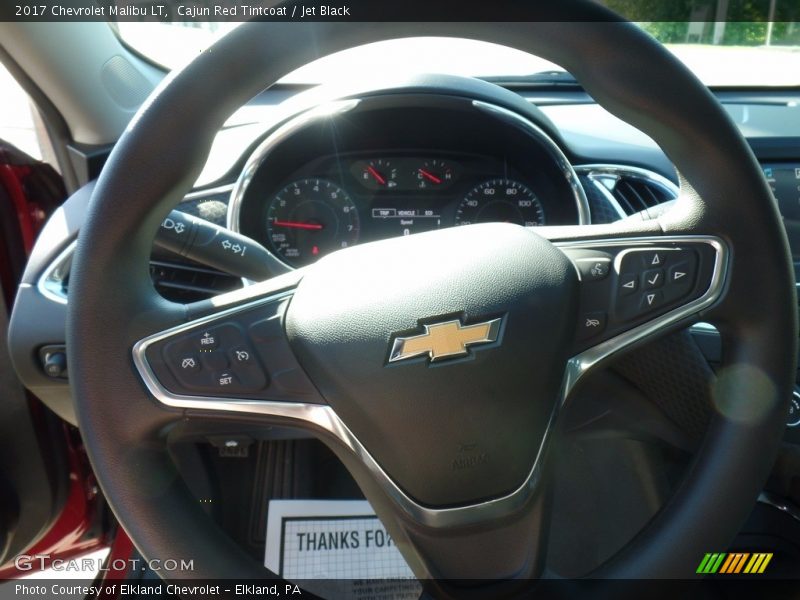 Cajun Red Tintcoat / Jet Black 2017 Chevrolet Malibu LT