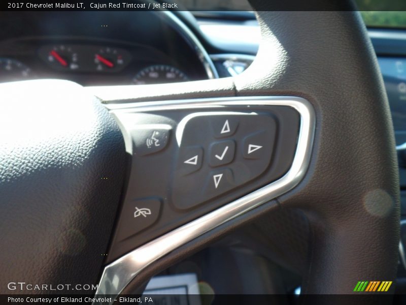 Cajun Red Tintcoat / Jet Black 2017 Chevrolet Malibu LT