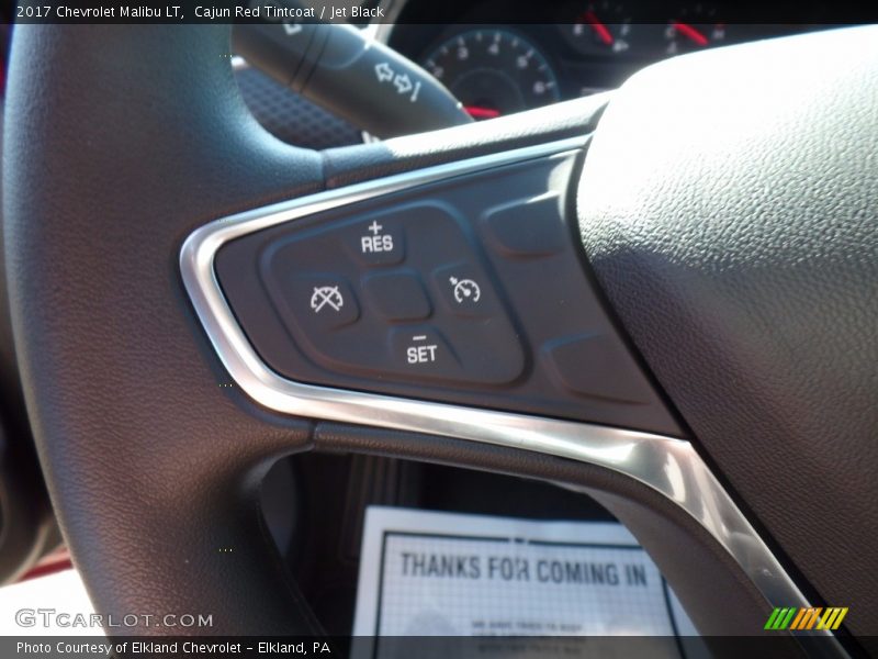 Cajun Red Tintcoat / Jet Black 2017 Chevrolet Malibu LT