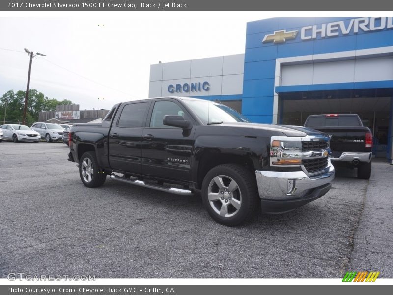 Black / Jet Black 2017 Chevrolet Silverado 1500 LT Crew Cab