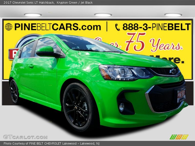 Krypton Green / Jet Black 2017 Chevrolet Sonic LT Hatchback