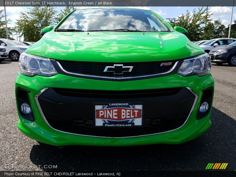 Krypton Green / Jet Black 2017 Chevrolet Sonic LT Hatchback