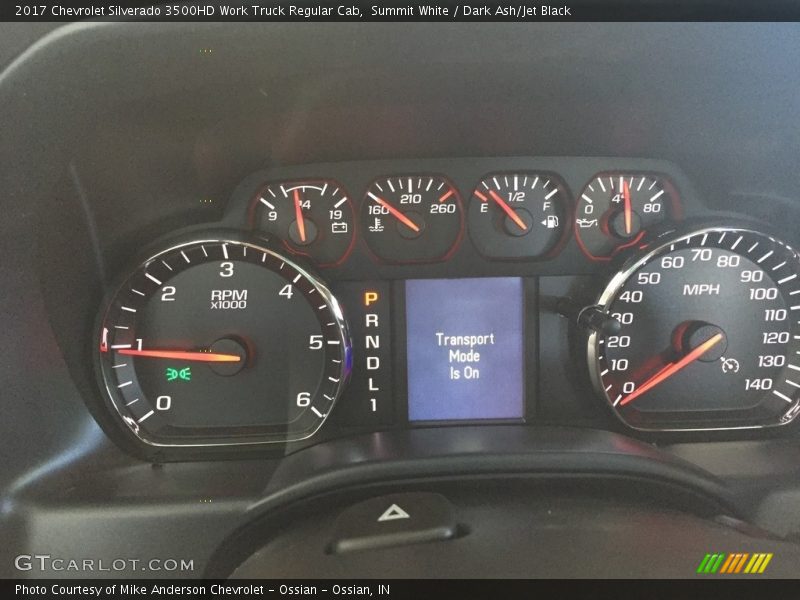 Summit White / Dark Ash/Jet Black 2017 Chevrolet Silverado 3500HD Work Truck Regular Cab