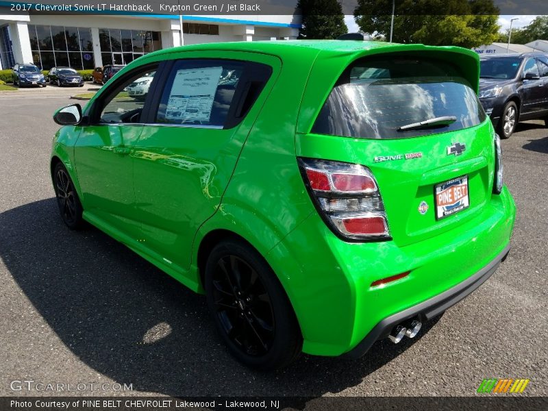 Krypton Green / Jet Black 2017 Chevrolet Sonic LT Hatchback