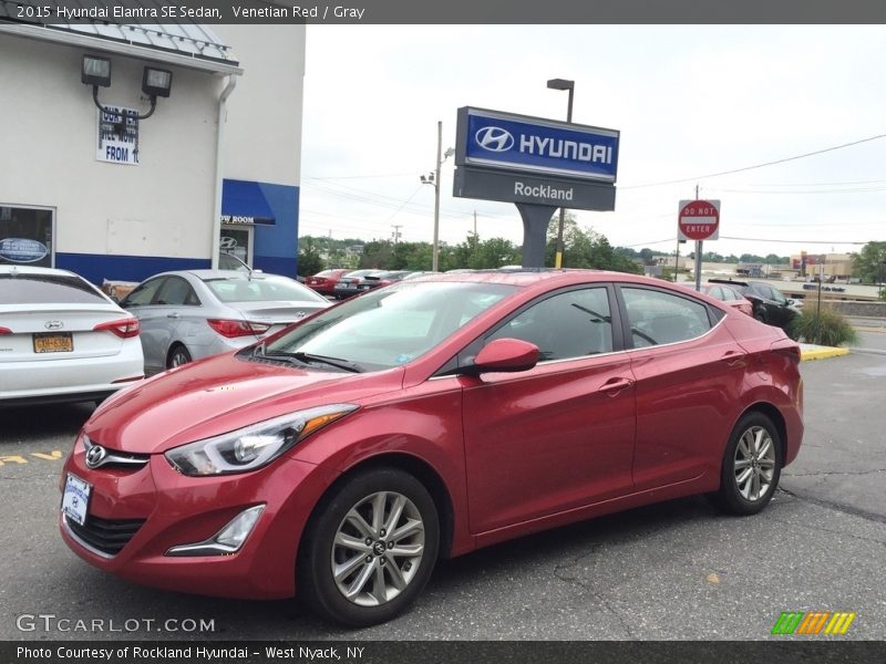 Venetian Red / Gray 2015 Hyundai Elantra SE Sedan