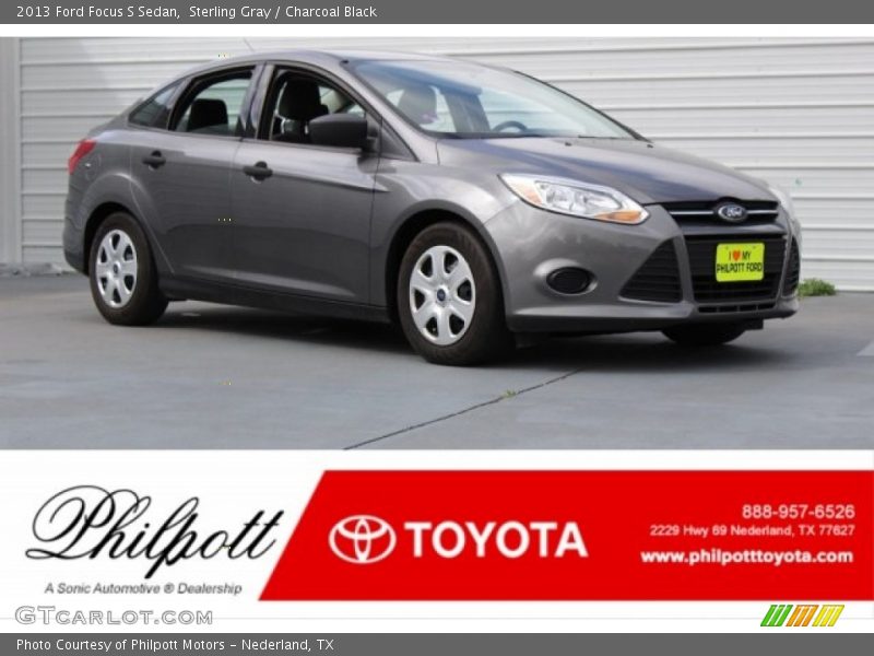 Sterling Gray / Charcoal Black 2013 Ford Focus S Sedan