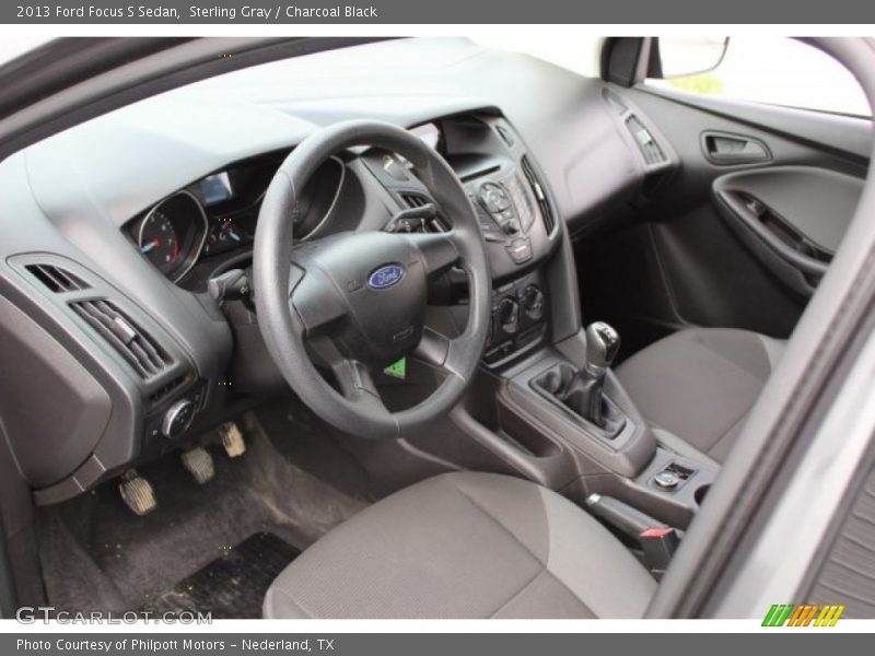 Sterling Gray / Charcoal Black 2013 Ford Focus S Sedan