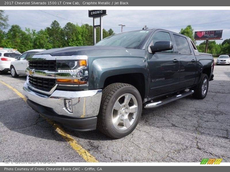 Graphite Metallic / Jet Black 2017 Chevrolet Silverado 1500 LT Crew Cab